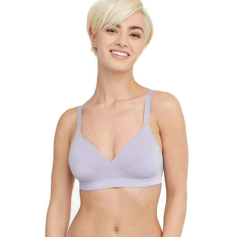 Hanes Womens ComfortFlex Fit Perfect Coverage Wirefree Bra White at   Women's Clothing store