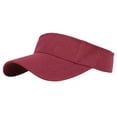 thumbnail image 2 of Sport Sun Visor Hat Lightweight Breathable Empty Top Cap, Adjustable Comfort Outdoor Headwear, Sweat-Wicking Casual Sun Hat for Running, Golf, Beach, Fitness Training and Outdoor Sports Wine, 2 of 4