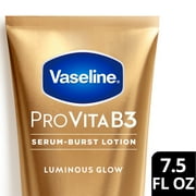Vaseline Pro VitaB3 Serum Burst Hydrating Lotion Luminous Glow Lightweight 10x Antioxidant Power of Vitamin C with Vitamin B3, Hyaluronic Acid & Vitamin E, 7.5 oz