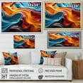 thumbnail image 4 of Designart "Fluid Mirage In Multicolor Op Art" Op Art Floater Framed Wall Decor, 4 of 5