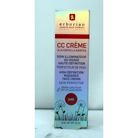 Erborian CC Creme High Definition Radiance Face Cream Dore 0.5 Ounce