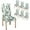 Watercolor-cactus, variant on Butterfly Chair Covers Black and White Chair Covers Set of 6 for Dining Room Dining Chair Slipcover Washable Removable for Kitchen Hotel Universal Size