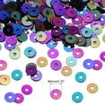 thumbnail image 2 of 20000 Pcs Flat Loose Sequins 4MM Bulk Cup Sequins Paillettes Sequins Embroidery Sequins Round Spangles with Holes,Black, 2 of 7