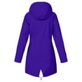 thumbnail image 5 of MuXi Women's Anorak Jacket Lightweight Windproof Loose Fit Hooded Raincoat Outdoor Casual Coat for All Seasons (Purple,XL), 5 of 5