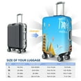 thumbnail image 6 of PAYOHTO Highly Elastic Spandex Suitcase Cover Luggage Cover Small Fits 18 to 21 Inch Let's Go Travel and Tourism, 6 of 8