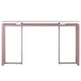 thumbnail image 3 of 63'' Modern Sofa Table, 1-Tier Extra Long Console Entry Table with Metal Frame and 1 Thicken Wood Shelve for Entryway, Hallway, Living Room, Foyer, Corridor, Office (Pink+White), 3 of 8