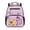 Cute Capybara Purple, variant on Rugby Preschool Backpack for Toddler, American Flag 13.5 Inch Kids School Backpack for Boys 2-5, Lightweight Bookbag with 2 Front Zipper Pockets