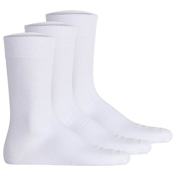 Hudson calcetines unisex, paquete de 3 - Easy, cintura confort, calcetines básicos, unicolor Blanco 39-42
