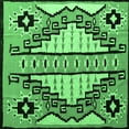 thumbnail image 1 of Ahgly Company Indoor Square Abstract Emerald Green Modern Area Rugs, 7' Square, 1 of 4