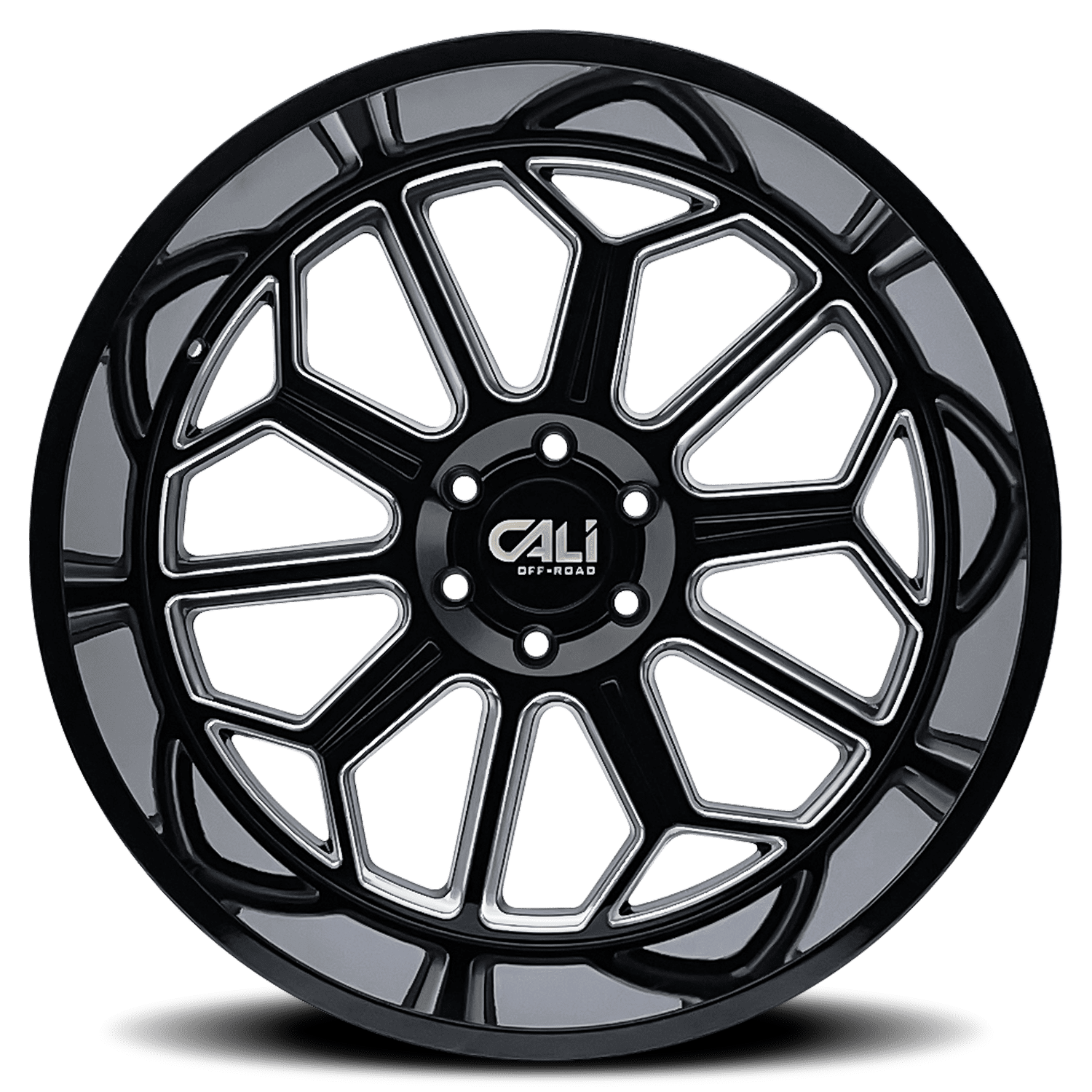 22x12 Cali Off-Road Auburn Black / Milled Wheel 8x6.5 (-51mm)
