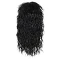 thumbnail image 5 of Men’s 80s Style Long Black Curly Hair Wig Glam Rock-Rocker Wig Perfect for Halloween, Cosplay, DIY Themed Costume Party, 5 of 6