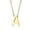 Letter A, variant on PAURO Initial Necklace for Women Letter Dainty Gold Plated Small Pendant Stainless Steel Personalized Statement Alphabet Charm Name Simple Jewelry Gold Letter X