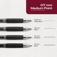 thumbnail image 6 of uniball™ 207 Retractable Gel Pens, Medium Point, 0.7mm, Black Ink, 8 Count, 6 of 10