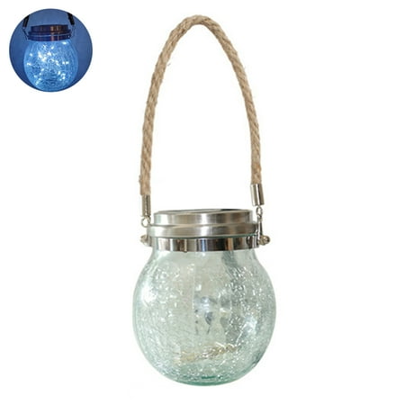 

SunHLX LED Solar Light Ultra-Bright Light Sensor Weather Resistant Automatic On/Off Weather-resistant Decorative ABS Solar LED Jar Light Hanging Lamp Party Prop for Home