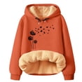 thumbnail image 2 of IMENGL Hiver Printemps Chaud Polaire à Capuche, Orange 4TG, Taille M-5TG, 2 of 4