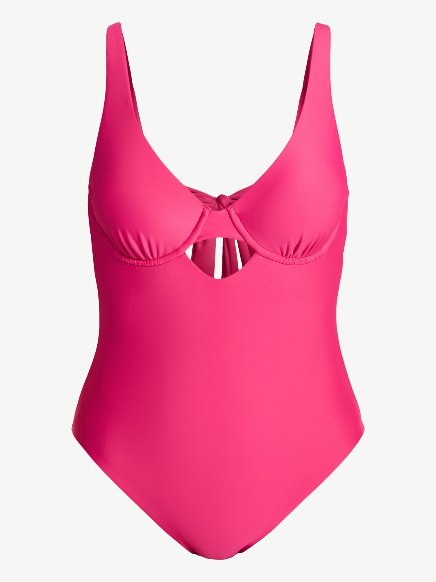 Time and Tru Women's and Women's Plus Size Underwire One Piece Swimsuit, Sizes XS-3X
