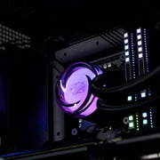 iBUYPOWER - AW4 360mm Radiator CPU Liquid Cooler (3 x 120mm Core Fans) with RGB Display - Black