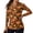 Pumpkin Leaf, variant on Jeiento Women's V Neck Golf Shirts, Holly Cane Casual Pullover, Long Sleeve Moisture Wicking Sun Protection Shirt for Tennis Walking Daily Wear