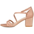 thumbnail image 3 of Journee Womens Bella Open Round Toe Block Heel Evening Dress Sandals, Widths Available, 3 of 10