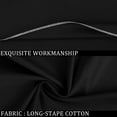 thumbnail image 5 of PiccoCasa 1Pc Pillowcase Zipper Long Staple Cotton, Standard Black, 5 of 7