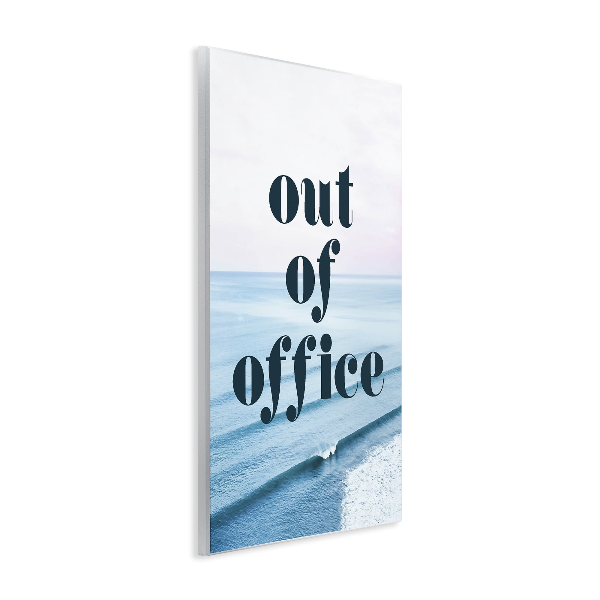 Out of Office Ocean Waves Wall Plaque Art, design by Lil' Rue