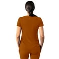 thumbnail image 2 of Adar Addition Scrubs For Women - Modern V-Neck Scrub Top - A6008 - Caramel - XXS, 2 of 7