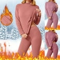 thumbnail image 2 of FUZHIQ Women's Thermal Underwear 2 Sets Long Johns with Lined Long Sleeve Top & Bottom Base Layer Cold Weather, 2 of 6