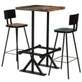thumbnail image 1 of vidaXL Bar Set 3 Piece Solid Reclaimed Wood Multicolour, 1 of 5