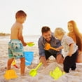 thumbnail image 4 of Beach Toys For Toddlers Complete Beach Toy Set With 1 Bucket 4 Piece Tools And 4 Piece Shovels Durable Sand Castle Building Kit Portable Sand Toys For Outdoor Beach And Sandbox Play, 4 of 6