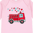 thumbnail image 4 of Inktastic Valentine Fire Truck with Cute Dalmatian and Hearts Boys or Girls Long Sleeve Baby Bodysuit, 4 of 5