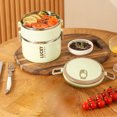thumbnail image 3 of Lilixerw Stackable Bento Box Lunch Box,Large Capacity 3 Layers,Leakproof Microwave Safe Lunch Containers,Dividers, 3 of 4