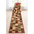 thumbnail image 1 of Well Woven Custom Size Runner - Choose Your Length - Estella Red Geometric 27 Inches Wide x 14 Feet Long Runner (27" x 14' Runner) Rug, 1 of 5