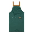 thumbnail image 1 of Delantal de cocina con bolsillo, diseño de correa ajustable, impermeable, antiincrustante, delantal de limpieza, delantal de cocina, suministros de cocina, 1 of 8