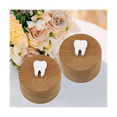 thumbnail image 4 of Tooth Fairy Box Baby Tooth Box Fairy Keepsake Box Wooden Souvenir Dropped Tooth Cute Lost Tooth Holder Tooth Fairy, 4 of 7