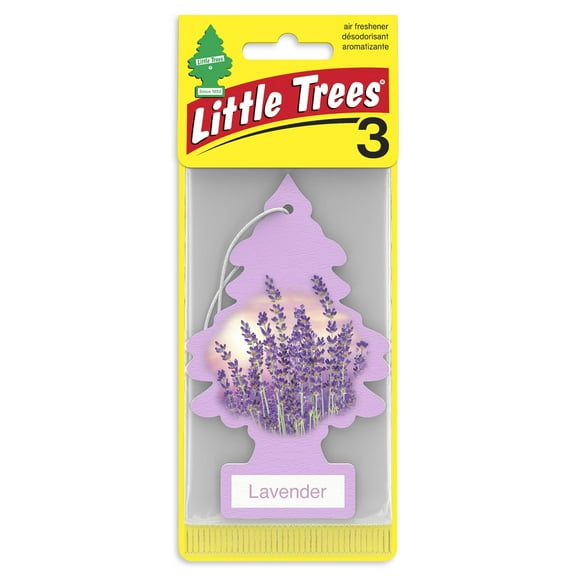 Little Trees Auto Air Fresheners, Hanging Card, Lavender Fragrance 3-Pack