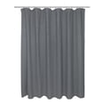 thumbnail image 2 of Extra Long Size 100% Cotton Waffle Weave Shower Curtain, black., 2 of 4