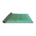 thumbnail image 2 of Ahgly Company Indoor Rectangle Oriental Turquoise Blue Industrial Area Rugs, 7' x 9', 2 of 4
