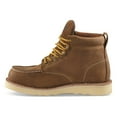 thumbnail image 4 of Guide Gear Men's 6" Moc Toe Wedge Work Boots Brown 10 2E   (Wide), 4 of 8