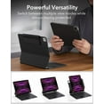 thumbnail image 2 of ESR Rebound 360 Keyboard Case for iPad Pro 12.9" (6th/5th/3rd Gen), Easy‑Set Magnetic Stand with Portrait & Raised Modes, Removable Protective Cover, Black, 2 of 9