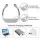 thumbnail image 3 of Led Neck Reading Light, 3 Colors, 6 Brightness Levels, Bendable Arms, Rechargeable, Long Lasting, Perfect For Reading, Knitting, Camping, Repairing, 3 of 4