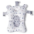 thumbnail image 1 of Asiento de baño para bebé Alfombrilla de soporte de seguridad Red de malla Lavable Transpirable Suave Ducha para niños pequeños Cojín para el cuerpo Cojín con correas Estrella blanca seitruly  BA000371-03, 1 of 7