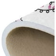 thumbnail image 6 of Dreamtimes Lightweight Soft Area Rugs 63 x 48 in, Cute Two Llamas On Pink Floor Mat for Kids Playing Room Hardwood Floor Living Room Nursery Rugs, 5'3" x 4', 6 of 6