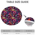 thumbnail image 6 of Pioneer Flower Floral Print Pattern Round Fitted Tablecloth with Elastic Edge,Dining Table Cover Waterproof,Outdoor Round Tablecloth for Camping,Dining,Indoor and Outdoor, 6 of 7