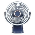 thumbnail image 2 of Portable Small Fan Quiet Adjustable Angle Clip On Type-C Rechargeable Desk Wall Mounted Fan for Desktops Car Dashboards Camping Tents, 2 of 10