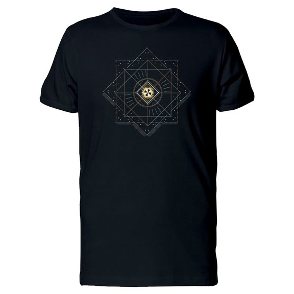 Golden Sacred Geometry & Stars Tee Men's -Image by Shutterstock