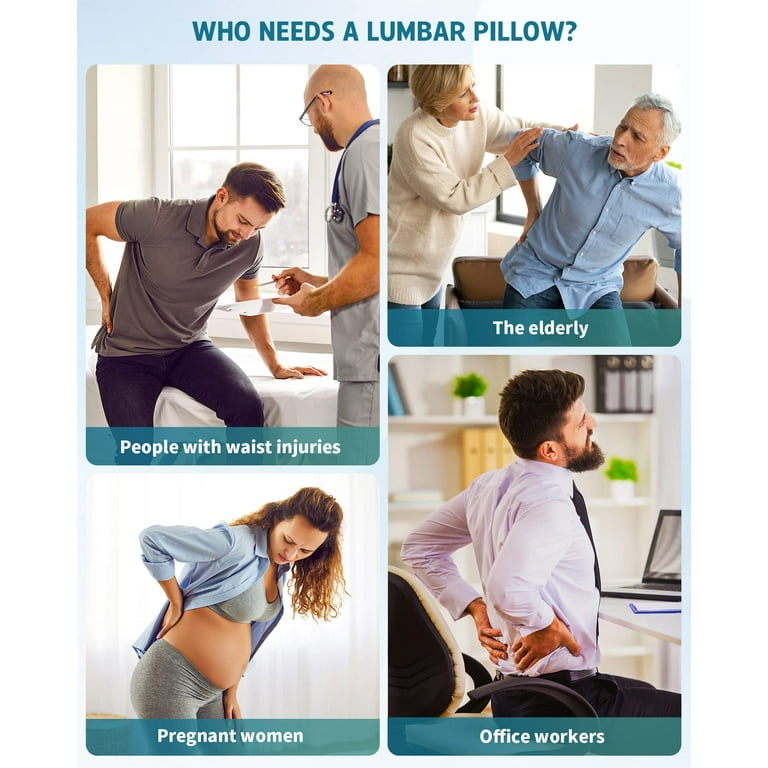 Inflatable Lumbar Support Pillow For Car Office, Lumbar Pillow