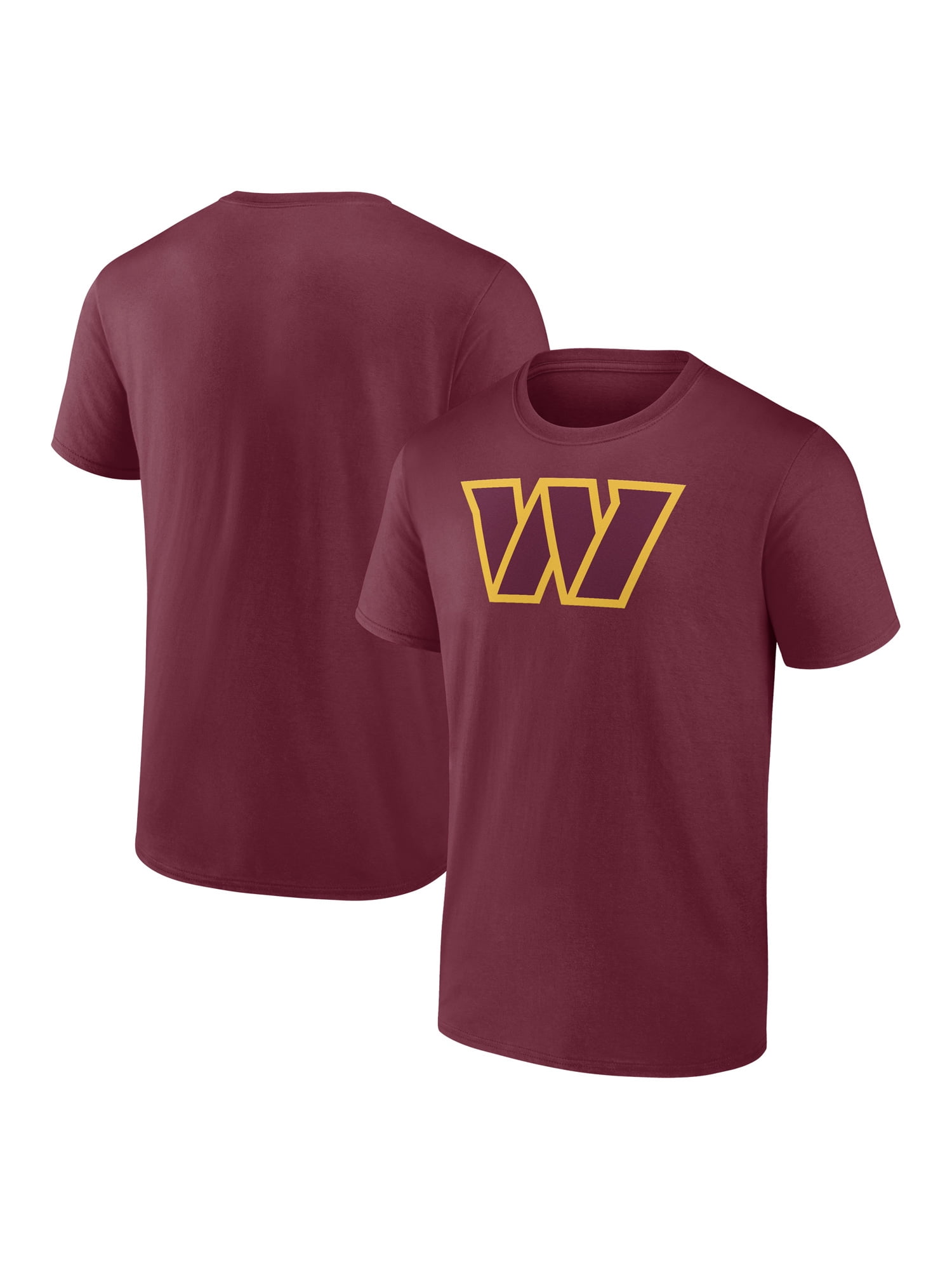 NFL Washington Commanders Men's Cotton Red Short Sleeve T-Shirt