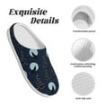 thumbnail image 5 of Lsque Night Forest Wolf Pattern Womens Comfort Cotton on Scuff With Memory Foam and Anti-skid Sole Slipper-40/41, 5 of 7