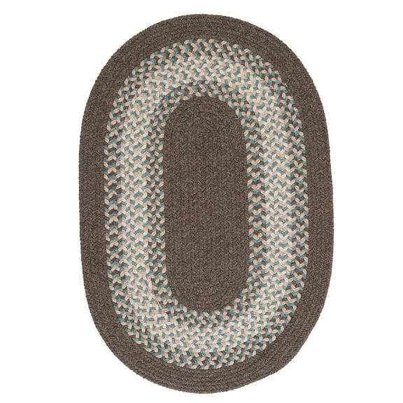 NG99R024X120 North Ridge - Bark 2'x10' Rug, 75% Polypropylene/25% Wool - Runner (Oval).