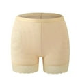thumbnail image 4 of Women's Lace Butt-Lifting Shapewear Shorts – Seamless Tummy Control Padded Underwear with Hip Enhancer for Daily Wear, Gym & Special Events（Beige-L), 4 of 5